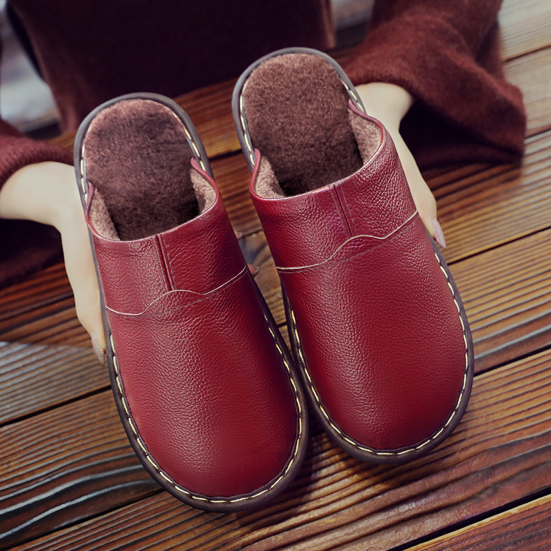 รองเท้าแตะหนังแท้แบรนด์โฮม สำห - Flip Flop Leather Men บทวิจารณ์และราคา