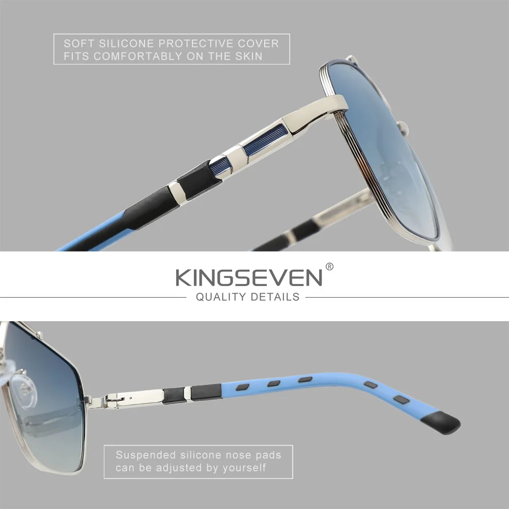 แว่นกันแดด KINGSEVEN รุ่นใหม่ส - Sunglasses Aviator Polarized บทวิจารณ์และราคา
